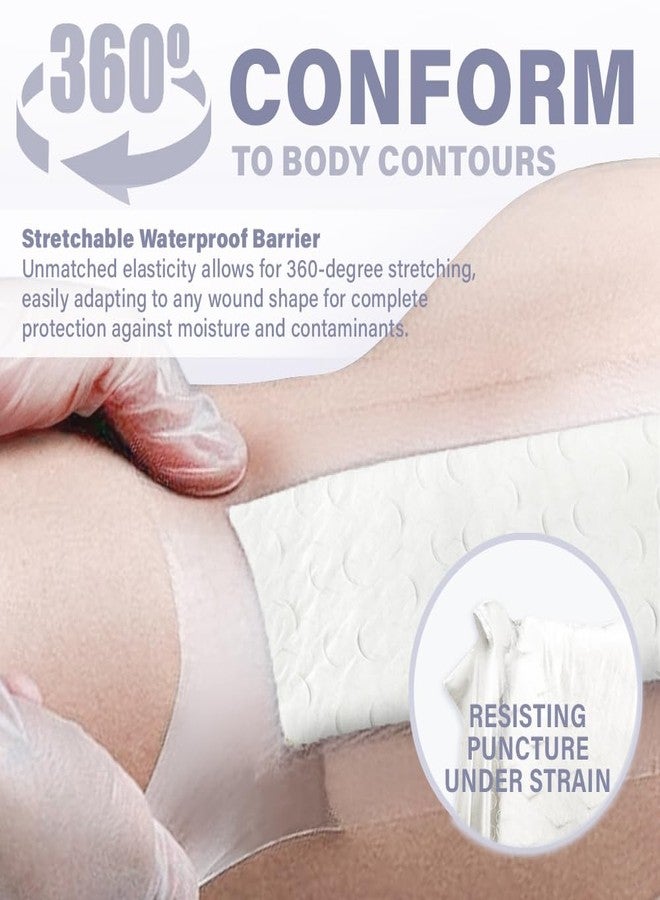 EVERLIT CARE EVERLIT Post-Surgical Dressing | Sterile Waterproof Adhesive Dressing for Post-Operative Wound Care | Hypoallergenic Silicone Coated Bandage for Surgical Incision Pack of 5 (4" x 8") - Image 3